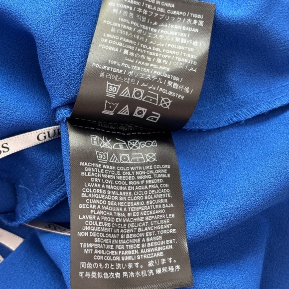 Guess Halter Neck Blouse - Blue Size XS - Picture 8 of 8